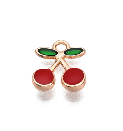 Pendentif oeil articulé + zircon vert