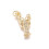 Pendentif oeil articulé + zircon vert