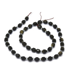 8mm - Chapelet pierre - obsidienne