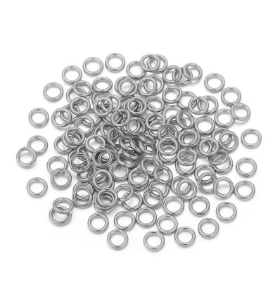 Anneaux brisé 4x0,7mm d'épaisseur plaqué or 10 microns