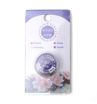 Fil de jade/nylon tressé - rose pâle