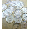 Bouton 13mm transparent 2 trous