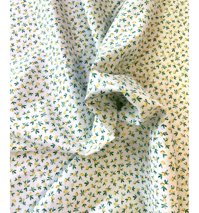 Voile de coton petit citron
