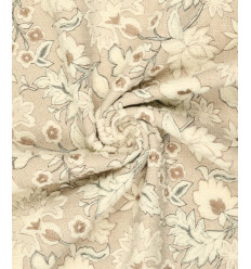Tissu jacquard bio "Leaf" - Mind The Maker