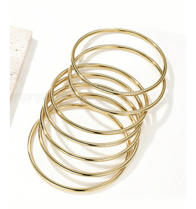 Bracelet jonc taille L - acier inoxydable
