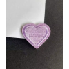 Ecusson "coeur brodé"