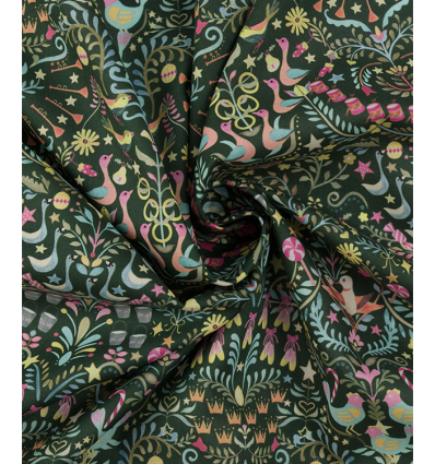 Tissu jacquard bio "Leaf" - Mind The Maker