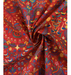 Tissu jacquard bio "Leaf" - Mind The Maker