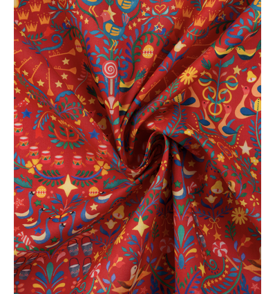 Tissu jacquard bio "Leaf" - Mind The Maker