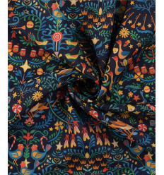 Tissu jacquard bio "Leaf" - Mind The Maker