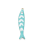 Pendentif pastille inoxydable poinçonnée