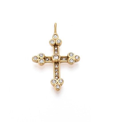 Pendentif pastille inoxydable poinçonnée