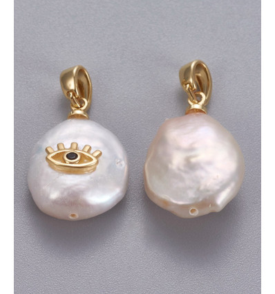 Pendentif perle de culture avec oeil