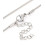 Collier chaine avec fermoir acier inoxydable