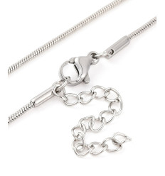 Collier chaine avec fermoir acier inoxydable