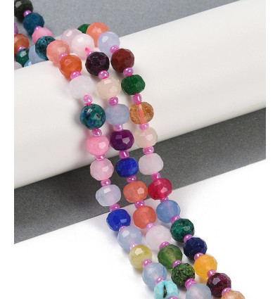 8mm - Chapelet pierre - quartz rose