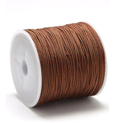 Fil de jade/nylon tressé - rose pâle