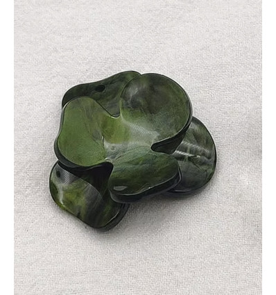 pendentif fleur grande pensée en acétate