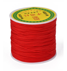 Fil de jade/nylon tressé - rose pâle