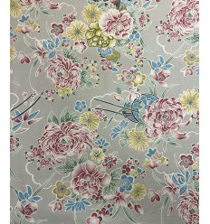 Tissu Sakura on blue by Kokka
