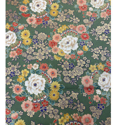 Tissu Sakura on blue by Kokka