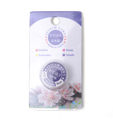 Fil de jade/nylon tressé - rose pâle