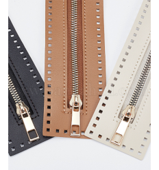 15 cm - zip non séparable lurex