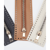 15 cm - zip non séparable lurex