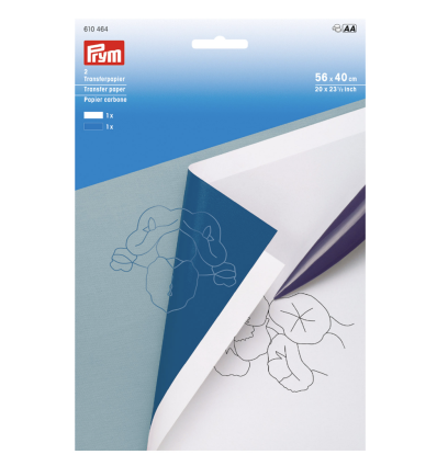 Papier carbone blanc/bleu