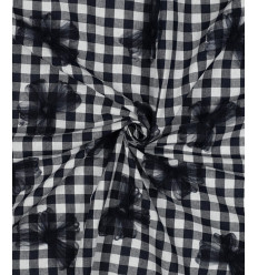 Tissu jacquard bio "Leaf" - Mind The Maker