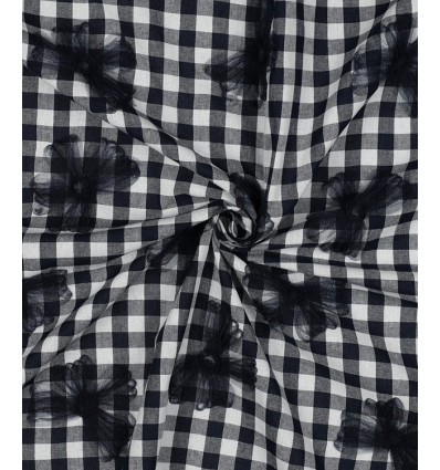 Tissu jacquard bio "Leaf" - Mind The Maker