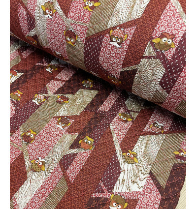 Tissu Sakura on blue by Kokka