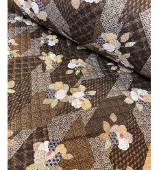 Tissu Sakura on blue by Kokka