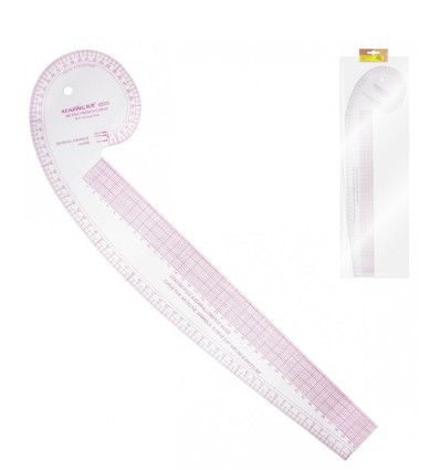 (52x12cm) Règle courbe multi usage Transparent