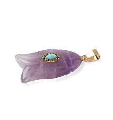 Pendentif pastille inoxydable poinçonnée