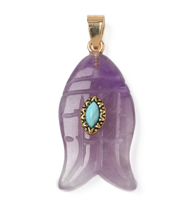 Pendentif pastille inoxydable poinçonnée