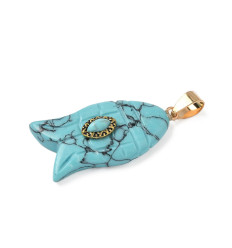 Pendentif pastille inoxydable poinçonnée