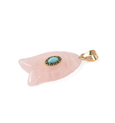 Pendentif pastille inoxydable poinçonnée