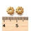 6.5x6.5mm - perle intercalaire fleur épaisse (1pc)