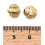 9x8mm - perle intercalaire lanterne (1pc)