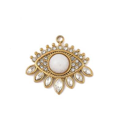 Pendentif pastille inoxydable poinçonnée
