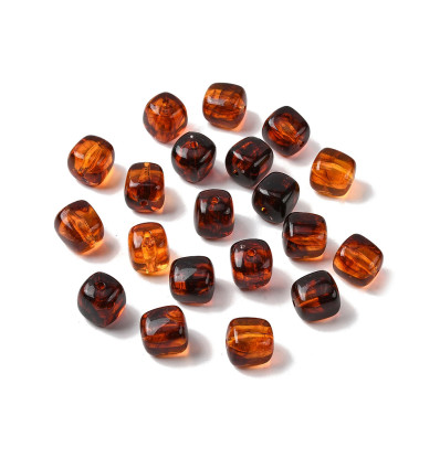 Lot de perles petits fleurs margueritte en acrylique (20pcs)