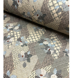 Tissu Sakura on blue by Kokka