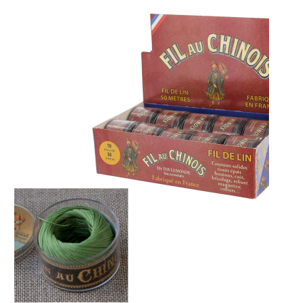 Fil de lin au chinois vert n°40