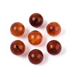 Lot de perles petits fleurs margueritte en acrylique (20pcs)
