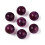 Lot de perles petits fleurs margueritte en acrylique (20pcs)