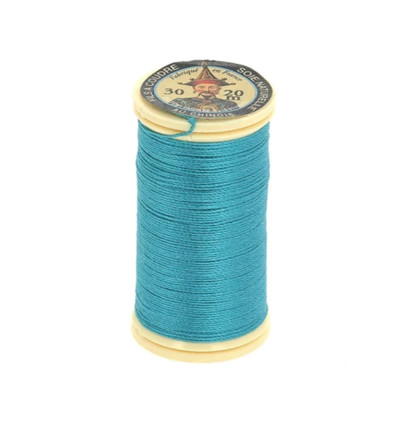 Bleu petrole - Fil de soie perlé 20m - Fil au chinois