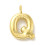 Perle alphabet - dorée