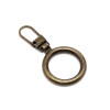 15 cm - zip non séparable lurex