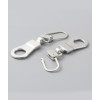 15 cm - zip non séparable lurex
